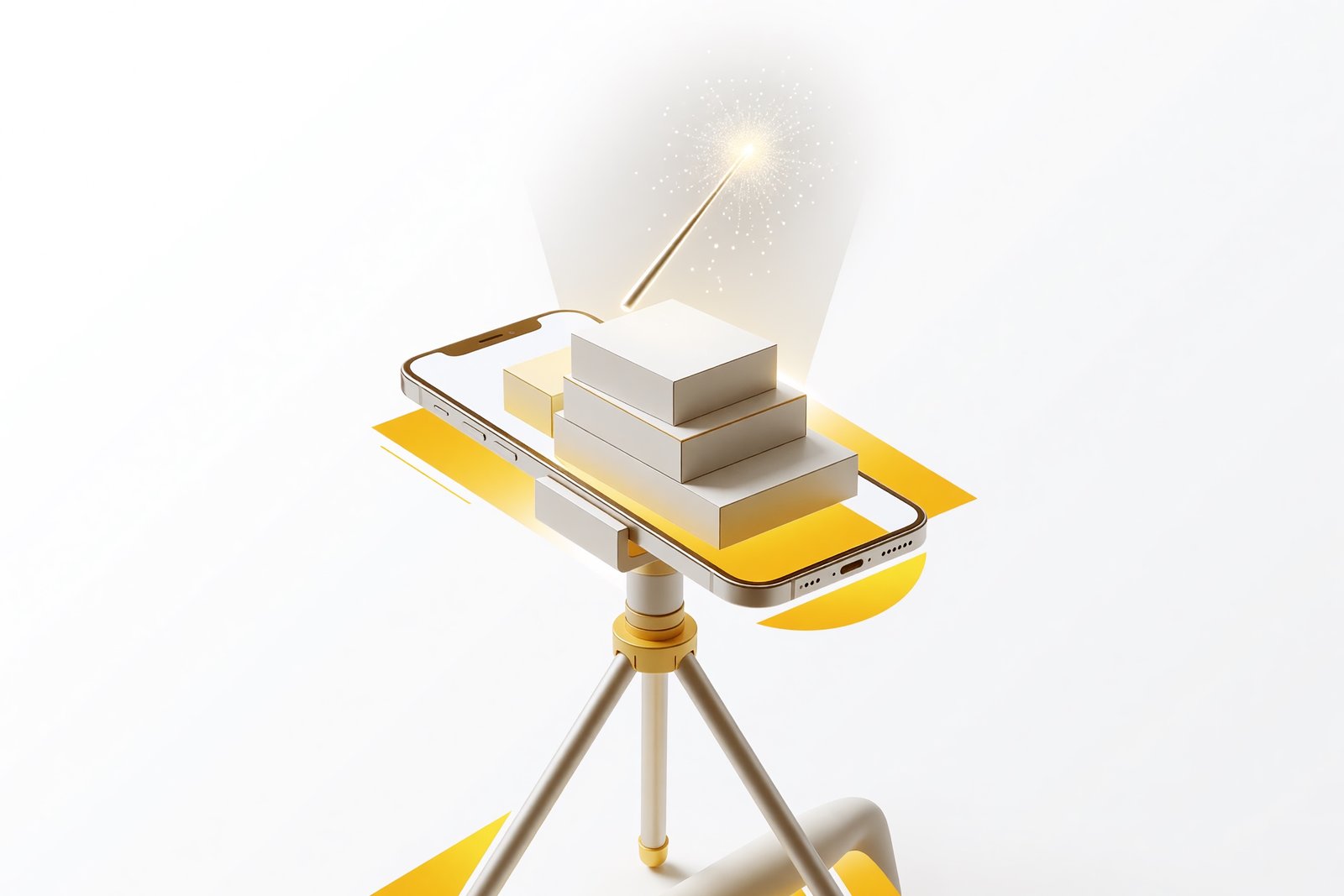Studio photo IA — un téléphone qui génère des visuels de produit