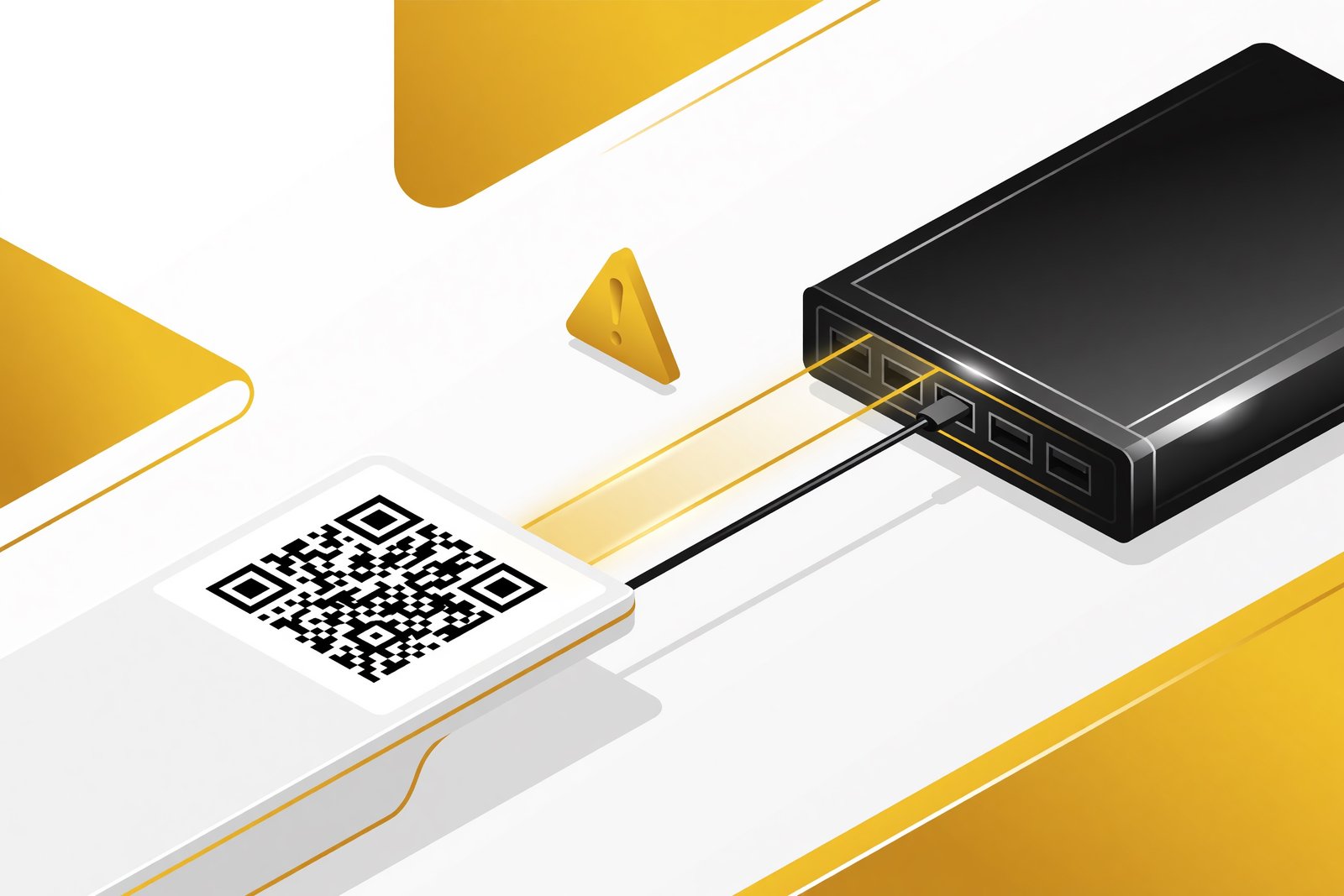 Un code QR scanné par un serveur — la connexion non officielle